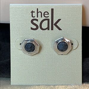 NWT The Sak Silver Earrings Pushback Earrings